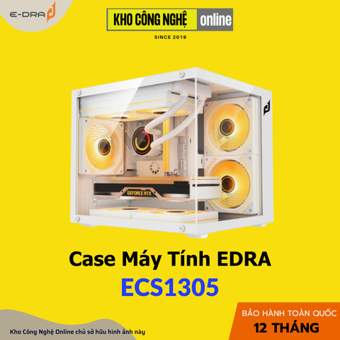 Vỏ Case máy tính EDRA ECS1305 - Trắng