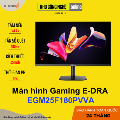 Màn hình Gaming EDRA EGM25F180PVVA 25 inch FullHD 180Hz