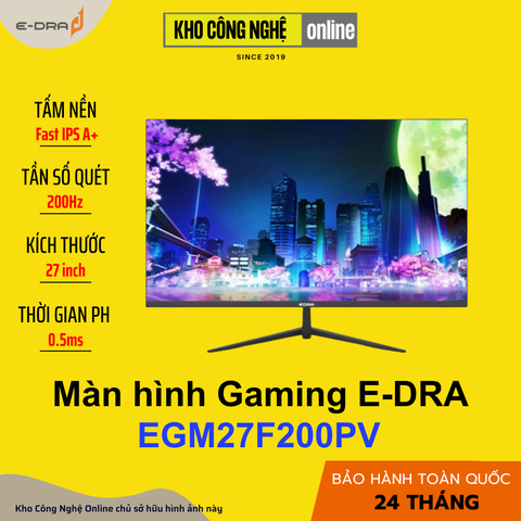 Màn hình Gaming EDRA EGM27F200PV 27 inch FullHD 200Hz