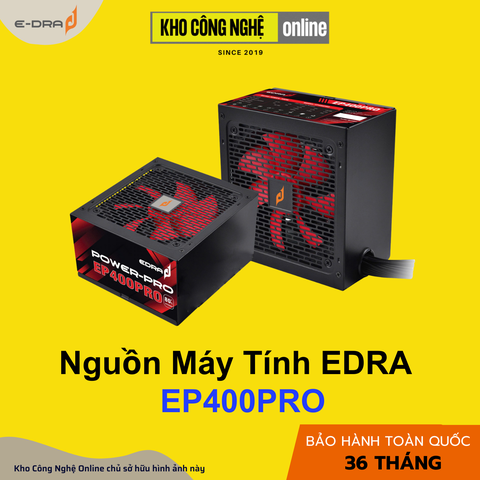 NGUỒN EDRA EP400PRO (FAN 12cm, cable dẹt)