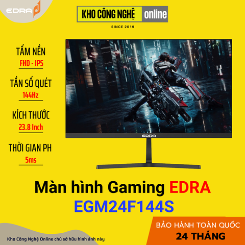 Màn hình gaming EDRA EGM24F144S 24 inch FullHD 144Hz