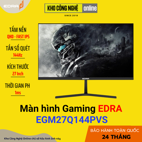 Màn hình Gaming EDRA EGM27Q144PVS 27 inch 2K 144Hz