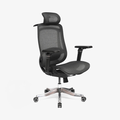 Ghế công thái học HyperWork Airy Pro OC04 - Kê tay 6D, Tựa đầu & Tựa lưng 2D (Hàng Chính Hãng)