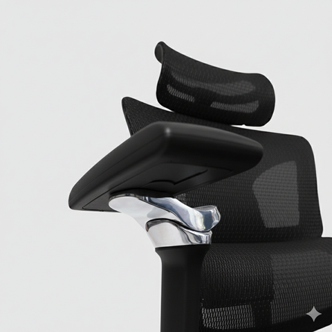 Ghế công thái học Gami Hexa 6D - Đen / Có Gác Chân