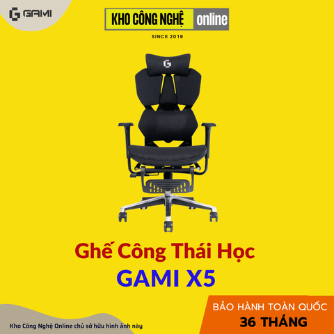 Ghế công thái học Gami X5 - Phantom