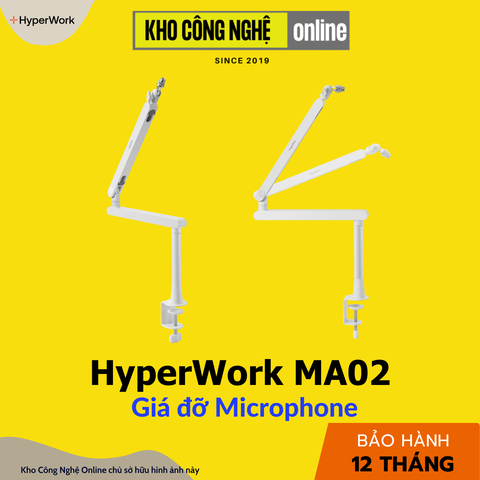 Giá đỡ Microphone HyperWork MA-02 (Trắng)