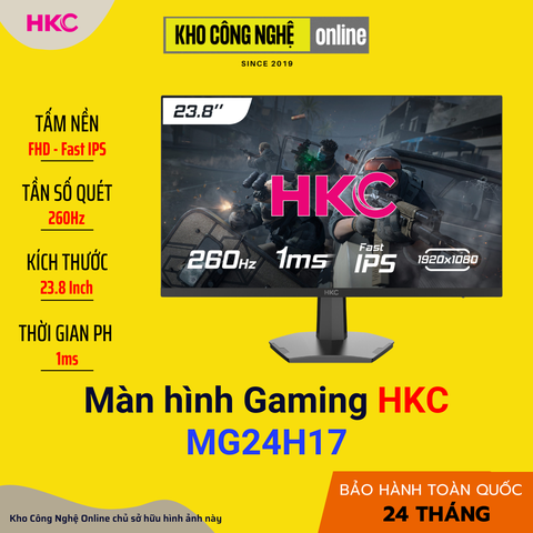 Màn hình Gaming HKC MG24H17 23.8inch | Fast IPS | 260Hz