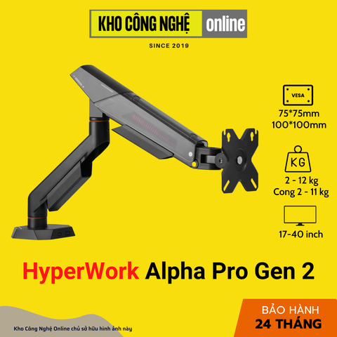 Giá treo / Arm màn hình HyperWork Alpha Pro Gen 2