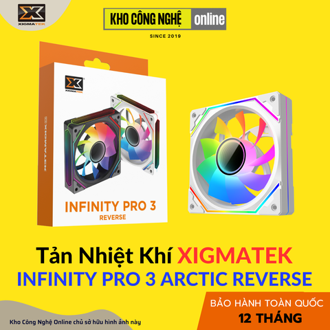 Quạt Tản Nhiệt XIGMATEK INFINITY PRO 3 ARCTIC REVERSE
