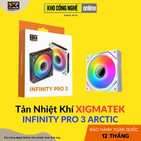 Quạt Tản Nhiệt XIGMATEK INFINITY PRO 3 ARCTIC