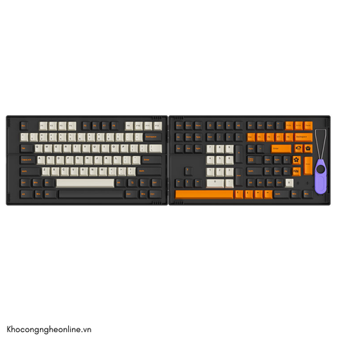 Keycap AKKO Carbon Retro (PBT Double-Shot/Cherry profile/229 nút)