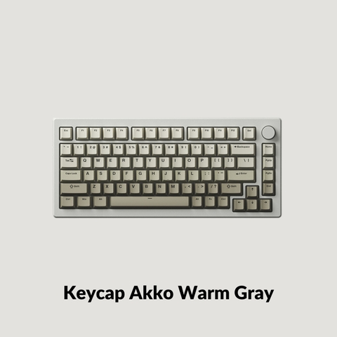 Bộ Keycap AKKO Cool Gray (PBT Double-Shot / Cherry profile / 132 nút)