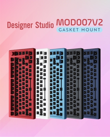 Kit AKKO MOD007 V2 (Hotswap 5 pin / RGB / Foam tiêu âm / Gasket Mount)