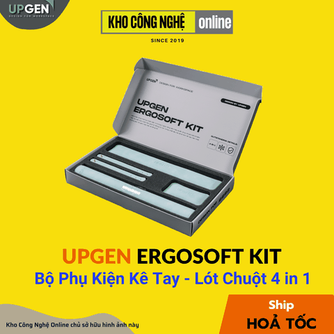 Bộ Phụ Kiện Kê Tay - Lót Chuột 4 Trong 1 Upgen ErgoSoft Kit - Xanh Mint