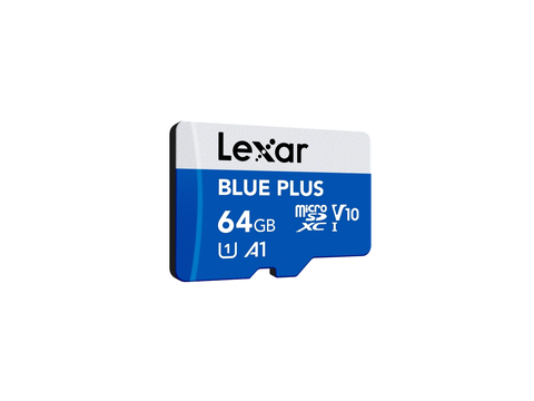 Thẻ nhớ Lexar BLUE PLUS microSDXC UHS-I Card, C10, U1, V10, A1, Up to 100MB/s - 64GB