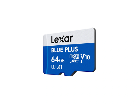 Thẻ nhớ Lexar BLUE PLUS microSDXC UHS-I Card, C10, U1, V10, A1, Up to 100MB/s - 64GB