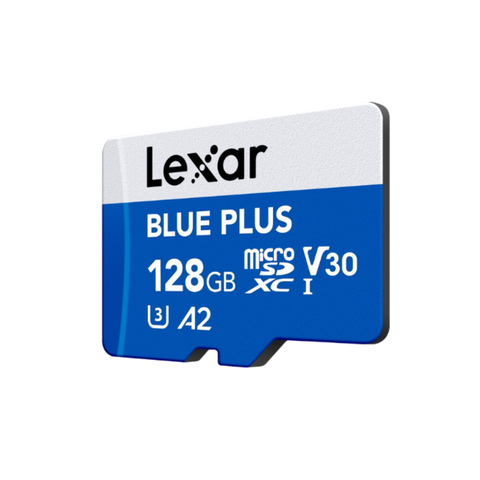 Thẻ nhớ Lexar BLUE PLUS microSDXC UHS-I Card, C10, U3, V30, A2, Up to 100MB/s - 128GB