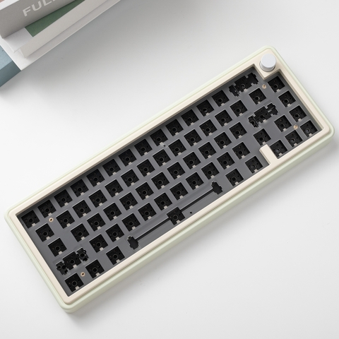 KIT LMK67 - KIT Bàn phím cơ LMK67 RGB mạch xuôi kết nối 3 chế độ (Nhôm CNC, Gasket Mount, QMK/VIA)