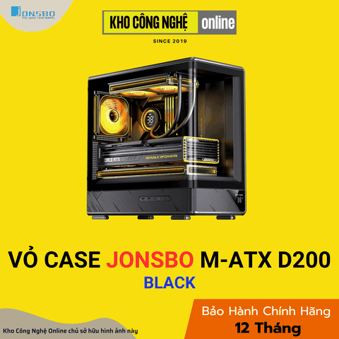 VỎ CASE PC JONSBO M-ATX D200 BLACK