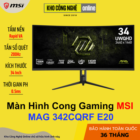 Màn hình Gaming 2K MSI MAG 342CQRF E20