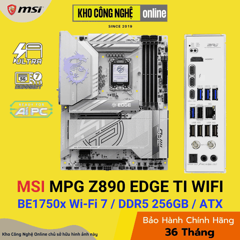 Mainboard MSI MPG Z890 EDGE TI WIFI (Hàng Chính Hãng)