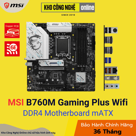 Mainboard MSI B760M GAMING PLUS WIFI DDR4