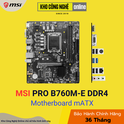 Mainboard MSI PRO B760M-E DDR4