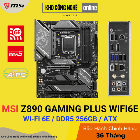 Mainboard MSI Z890 GAMING PLUS WIFI6E (Hàng Chính Hãng)