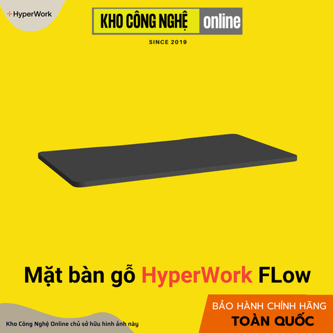 Mặt bàn gỗ HyperWork FLow HPW-MB120-FB Đen viền đen