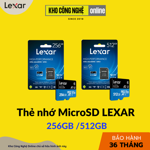 Thẻ Nhớ MicroSD LEXAR 633X 256GB / 512GB