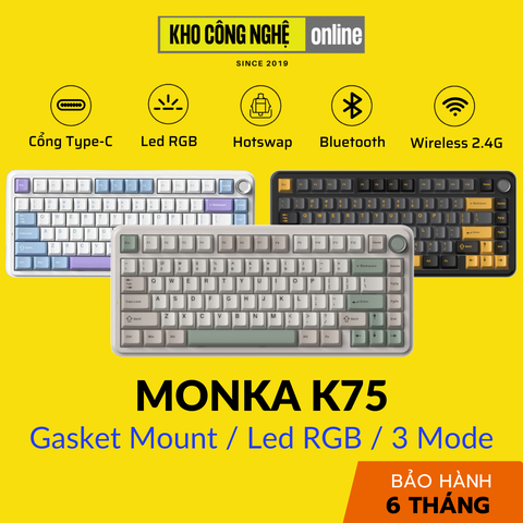 Bàn phím cơ Monka K75