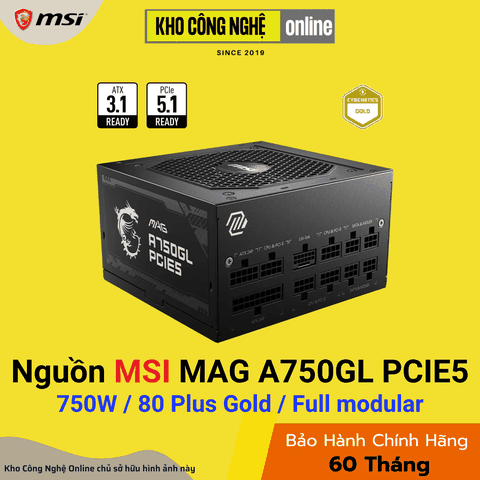 Nguồn MSI MAG A750GL PCIE5