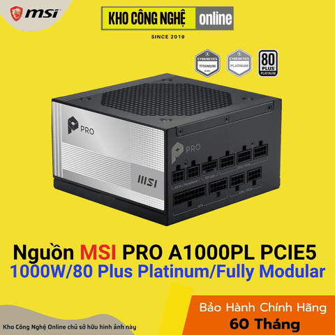 Nguồn MSI PRO A1000PL PCIE5