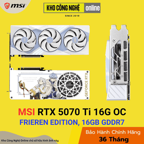 Card màn hình MSI GeForce RTX 5070 Ti 16G FRIEREN EDITION OC 16GB GDDR7