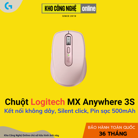 Chuột Không Dây Logitech MX Anywhere 3S - Hồng