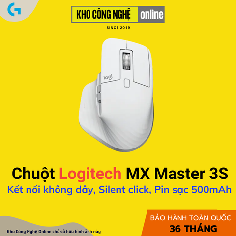 Chuột Không Dây Logitech MX Master 3S - Trắng