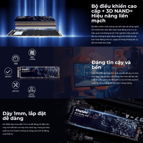 Ổ cứng Kingspec 512GB Interface M.2 PCIe_NE-512