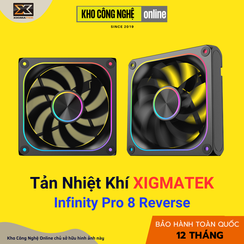 QUẠT XIGMATEK INFINITY PRO 8 REVERSE