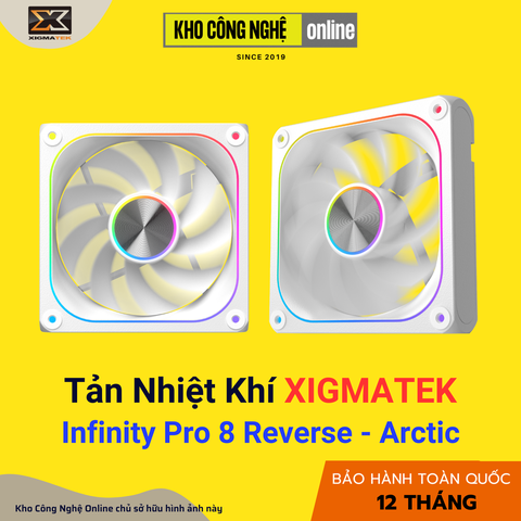 QUẠT XIGMATEK INFINITY PRO 8 ARCTIC REVERSE