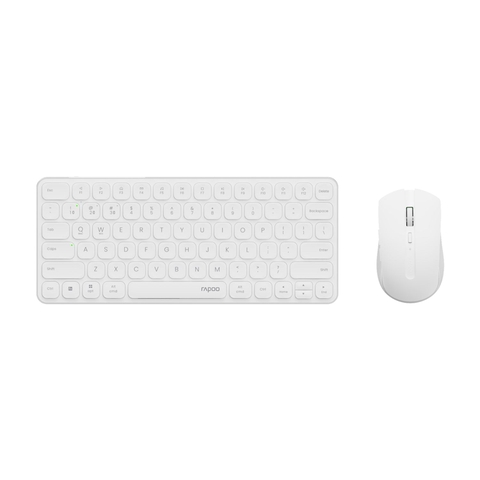 Bộ Bàn Phím Chuột Không Dây Rapoo 9050S - Trắng