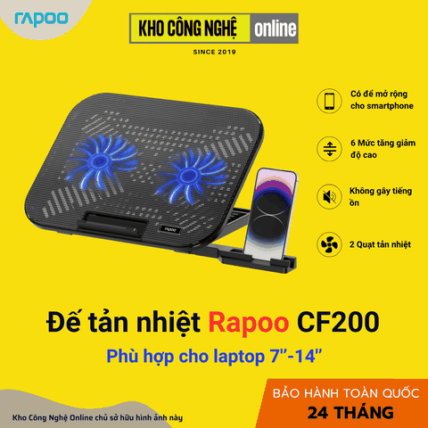 Đế Tản nhiệt Laptop Rapoo CF200