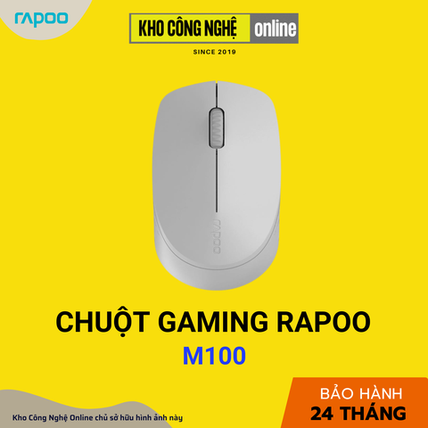 Chuột Không Dây Rapoo M100 Silent - Xám nhạt