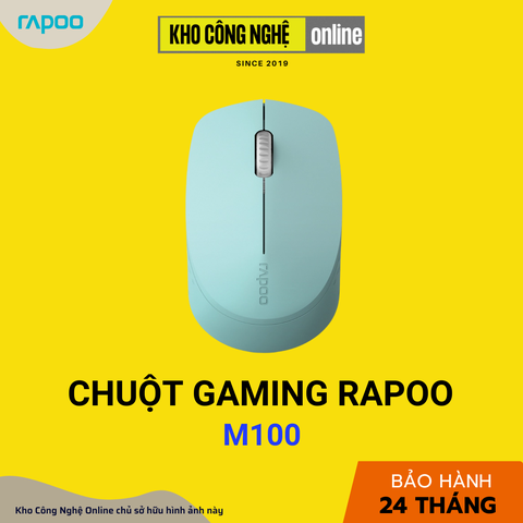 Chuột Không Dây Rapoo M100 Silent - Xanh lá