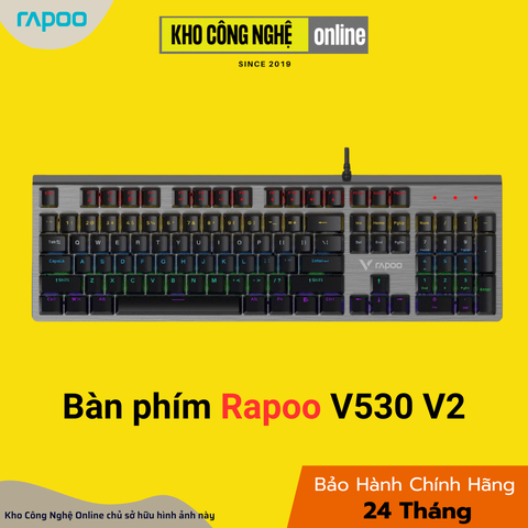 Bàn Phím Quang Học Gaming Rapoo V530 V2 SIDE RGB