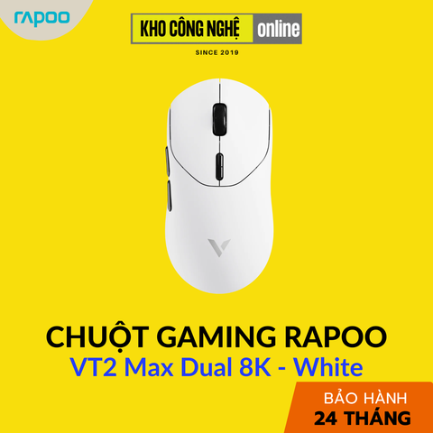 Chuột Gaming Rapoo VT2 Max Dual 8K - White