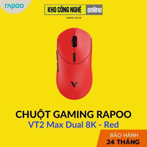 Chuột Gaming Rapoo VT2 Max Dual 8K - Red
