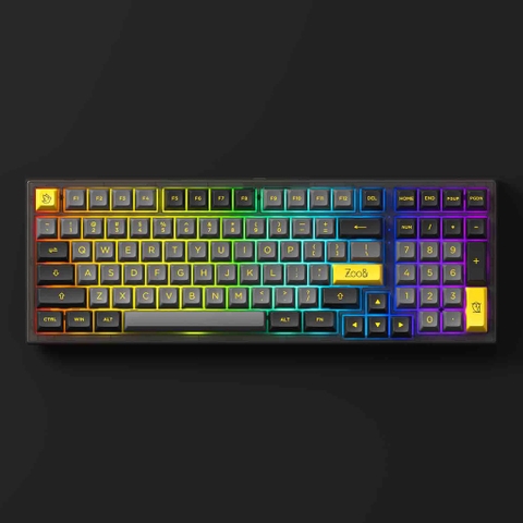 Bàn phím cơ AKKO PC98B Plus Black Gold (Multi-modes / Hotswap / RGB / Top mount) - Hàng Chính Hãng