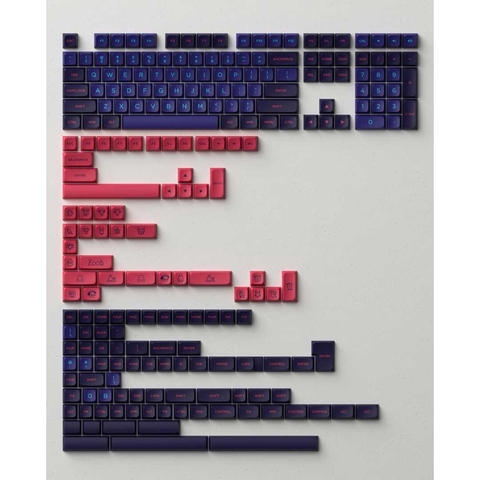 AKKO Keycap set MDA Profile Panda / Neon / Olivia / UNC Blue (PBT Double-Shot / 227 nút)