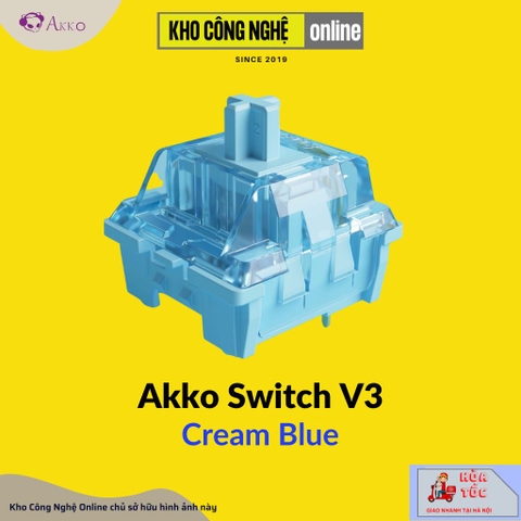 Akko Switch v3 - Cream Yellow / Cream Blue (45 switch / hộp)