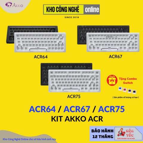 ACR64 - Kit bàn phím cơ AKKO ACR64 (Hotswap / RGB / Foam tiêu âm / Gasket Mount)